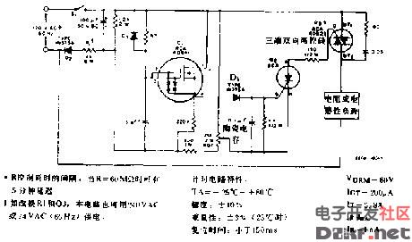 工业烤箱控制电路图